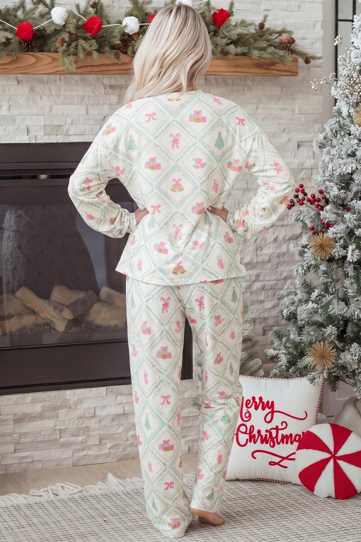 Lounge set Long Sleeve Patchwork Shift