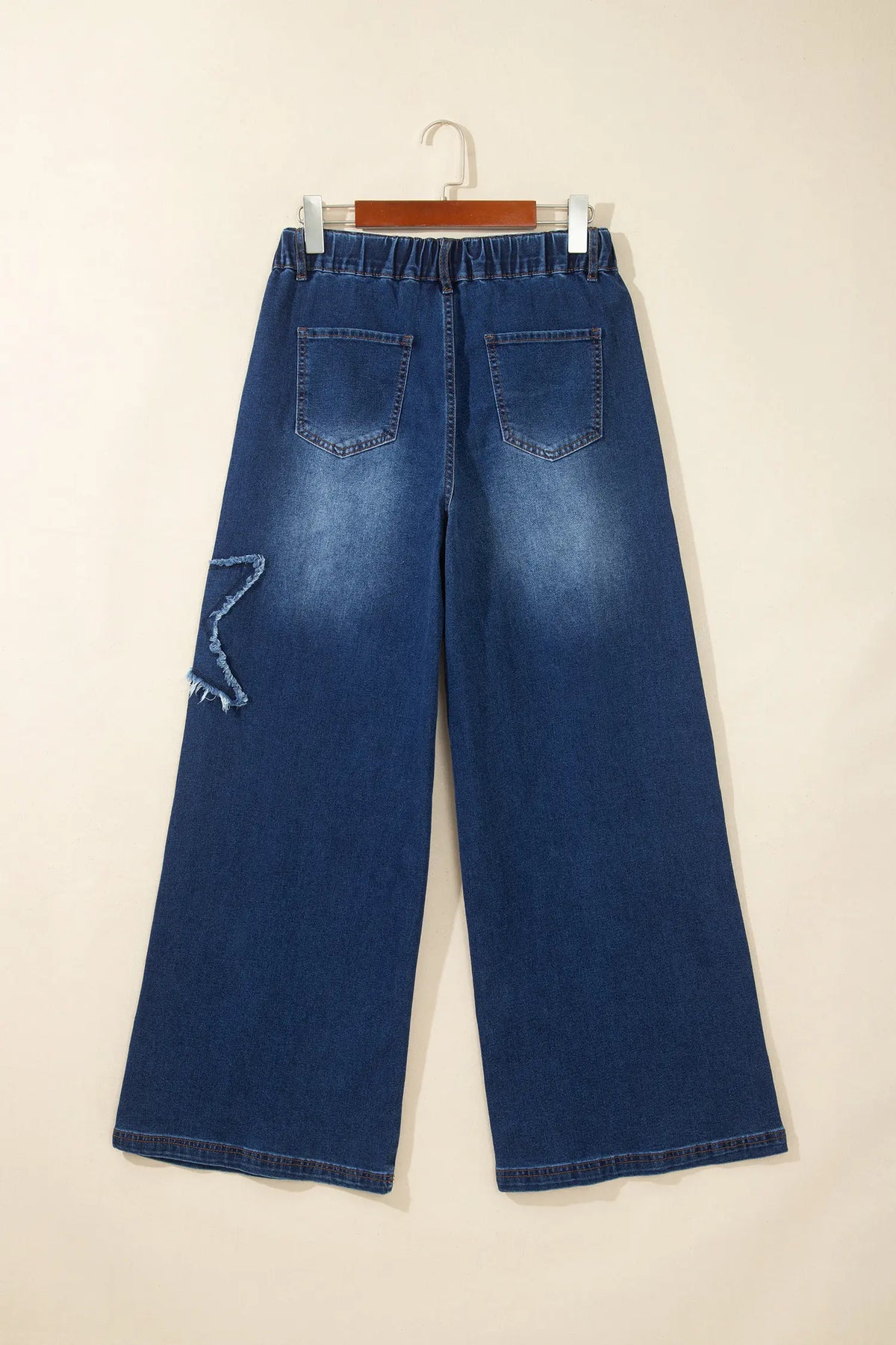 Star Decorated Wide Leg Jeans – Ashleigh Blue