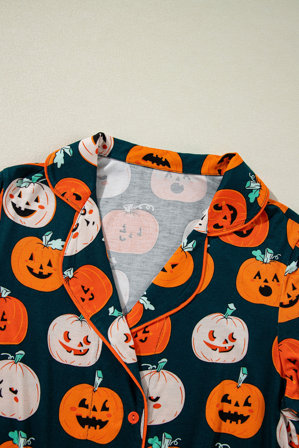 Halloween Pattern Short Sleeve Shirt Pyjama Set eAura