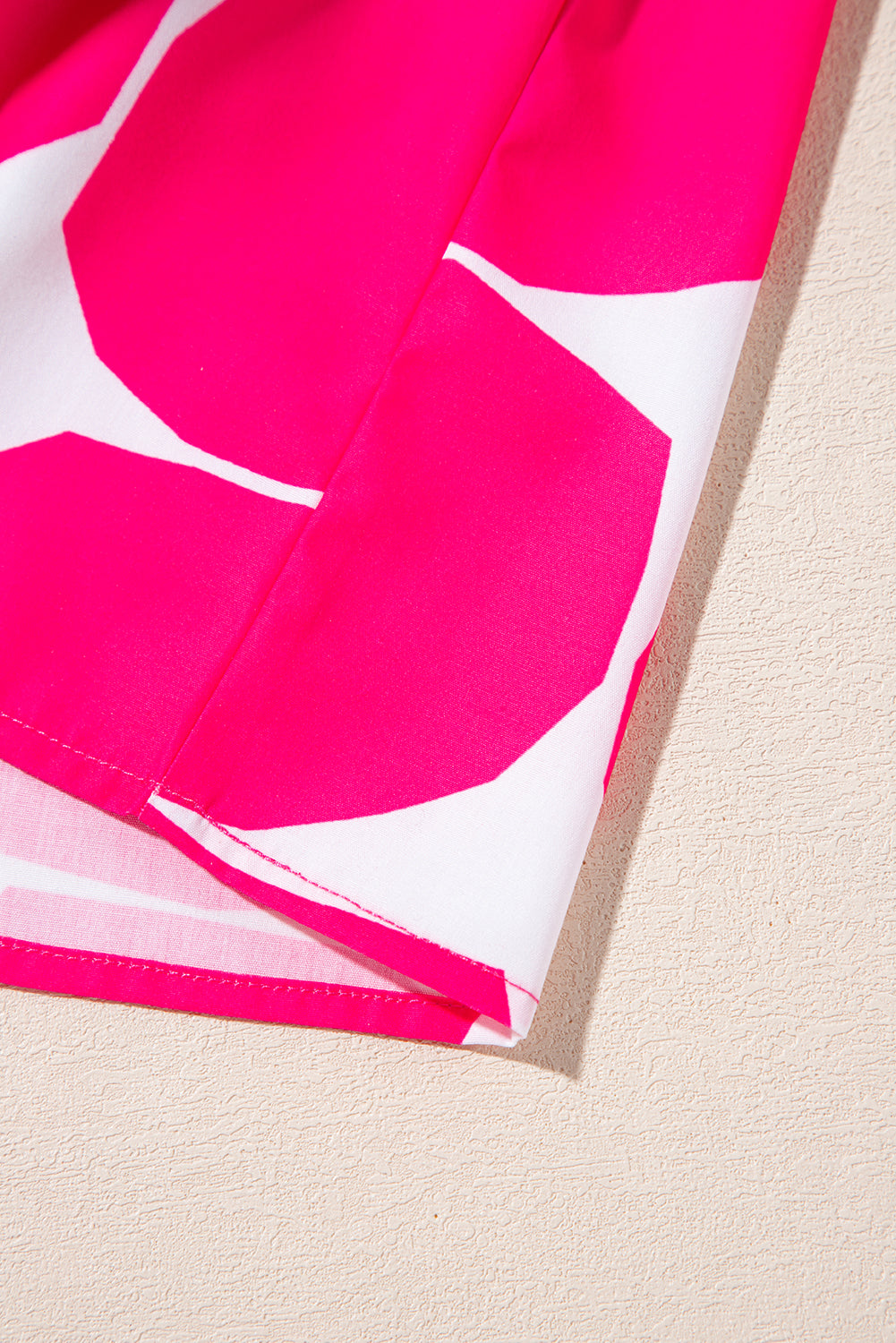 Rose Polka Dot Flutter Sleeve Notched Neck Tiered Flowy Dress - eAura