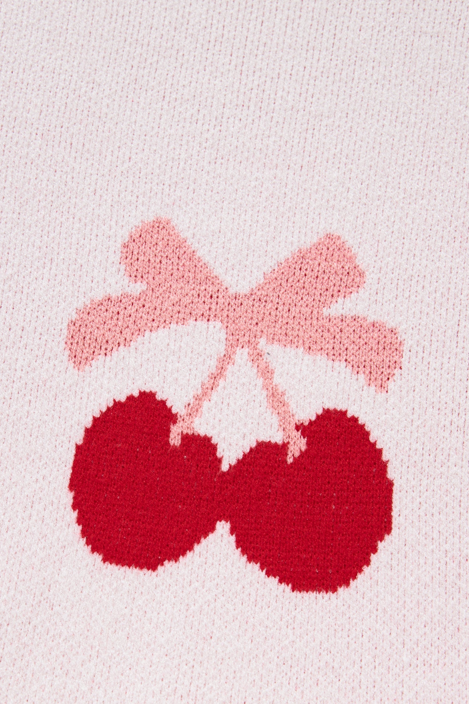 Cherry Pattern Drop Shoulder Sweater - Sweaters & Cardigans/Sweaters