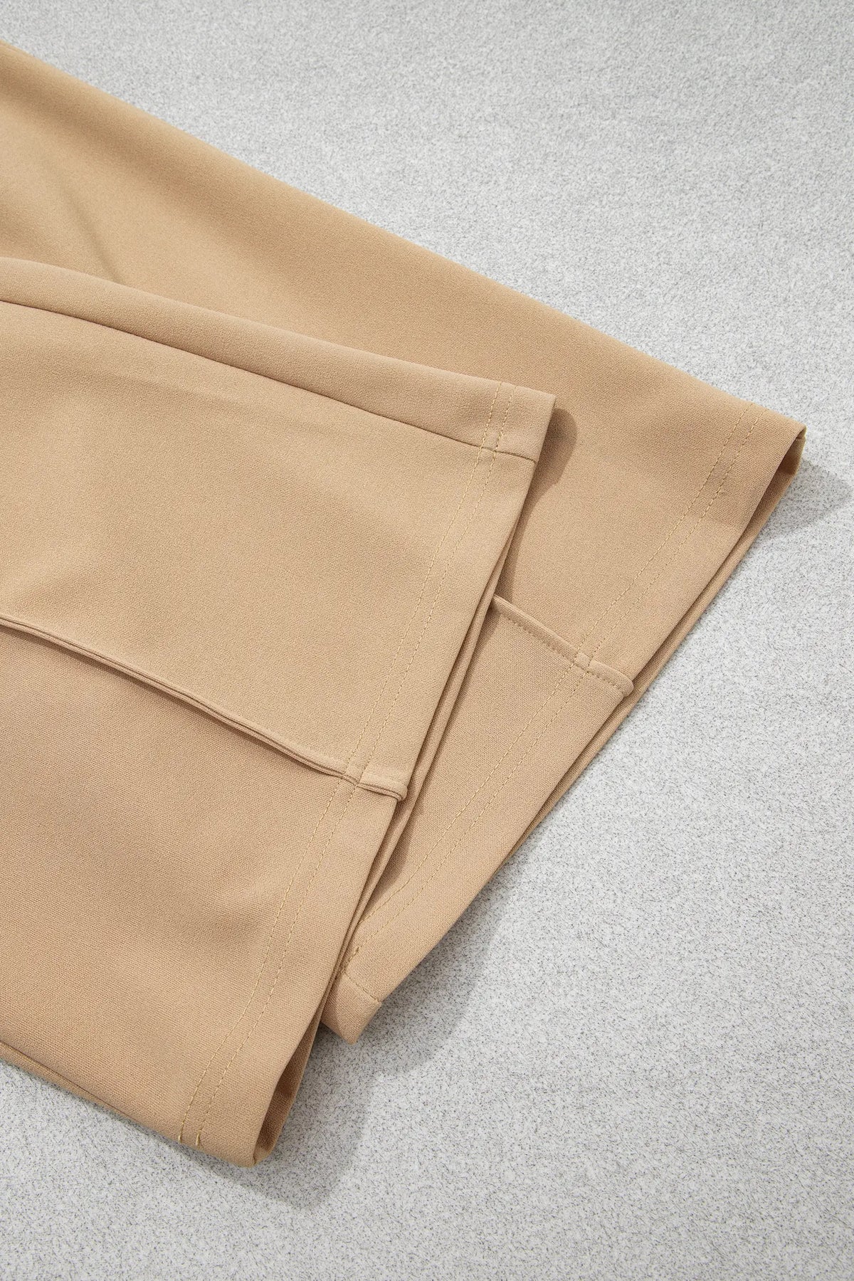 High Waist Full Length Regular Fit Pants – Parchment