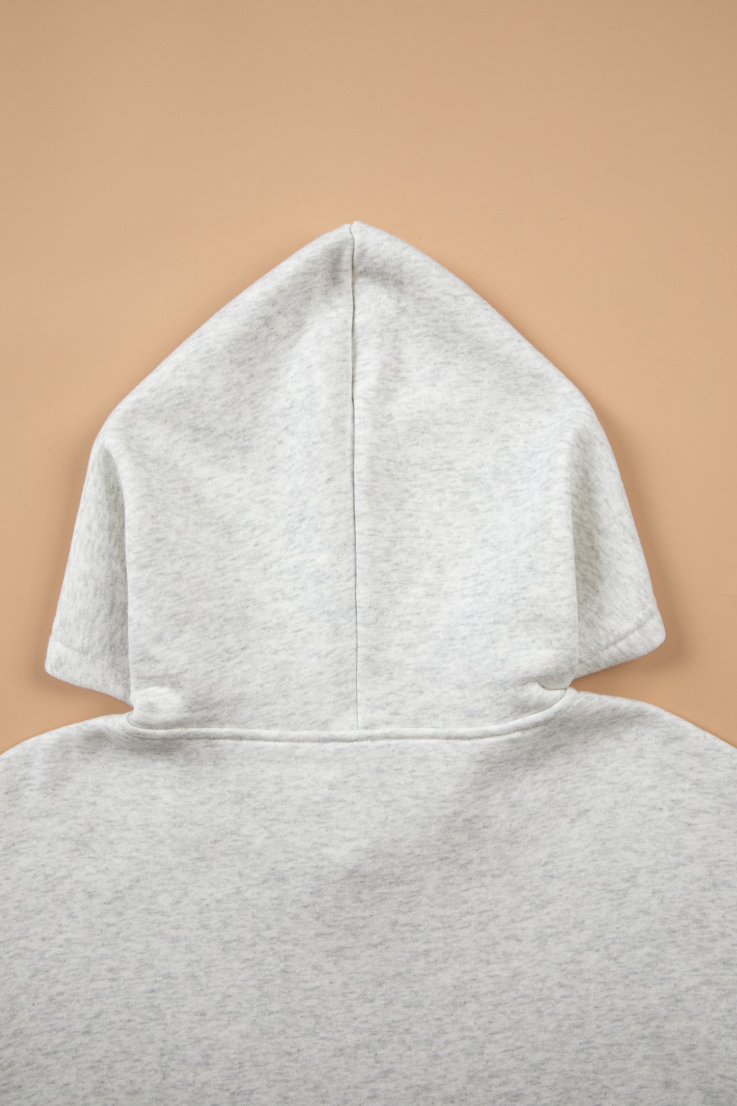 Patchwork Camo Long Sleeve Hoodie – Light Grey