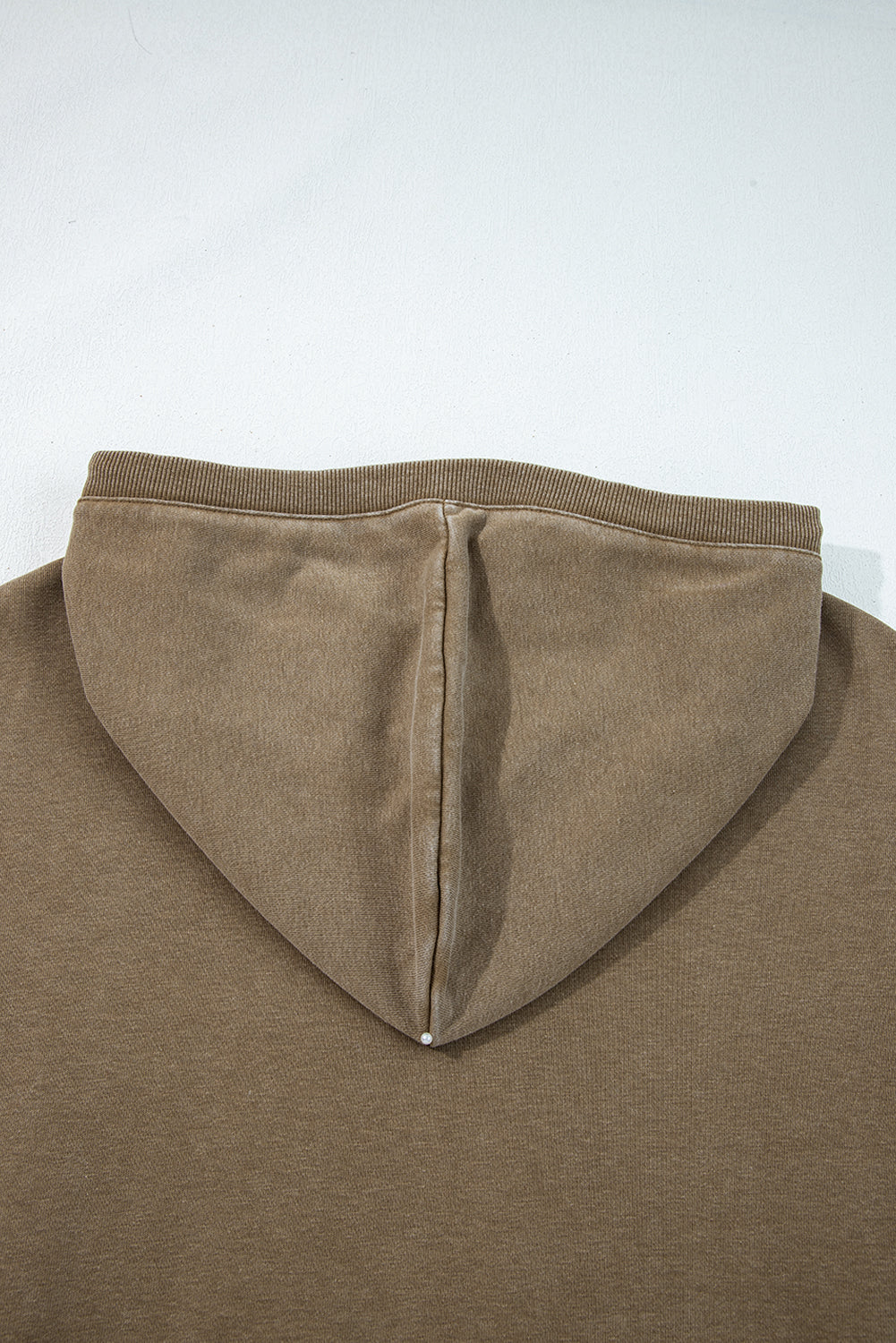 Half Zip Kangaroo Pocket Mineral Wash Baggy Hoodie - Tops/Sweatshirts & Hoodies