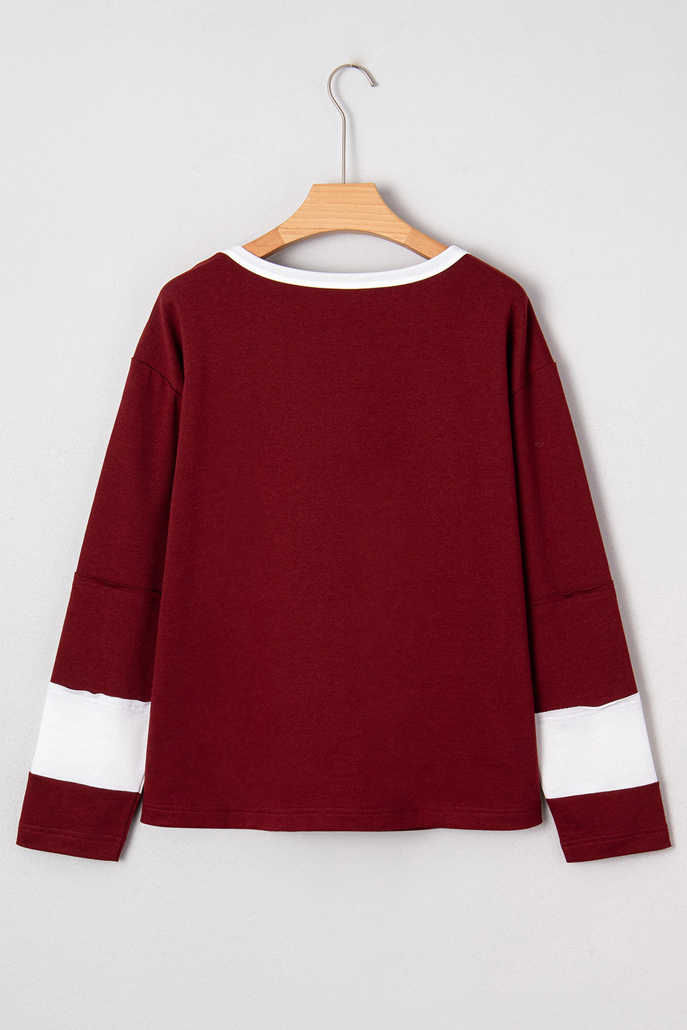 Daisy Flower Patched Round Neck Long Sleeve Top - eAura