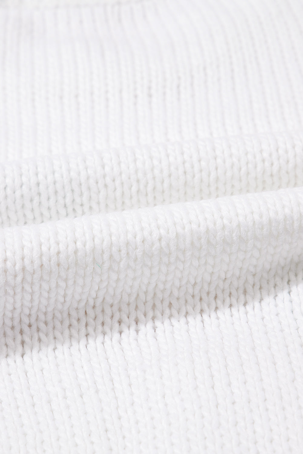 White Flower Graphic Colourblock Sleeve Crew Neck Sweater eAura
