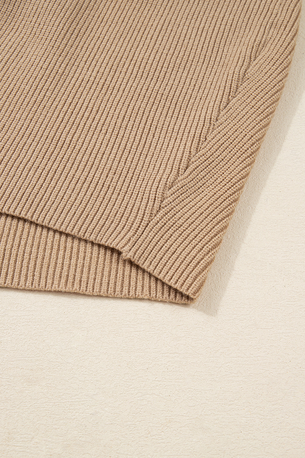 Pearl Embellished Keyhole Ribbed Sweater Dress - eAura