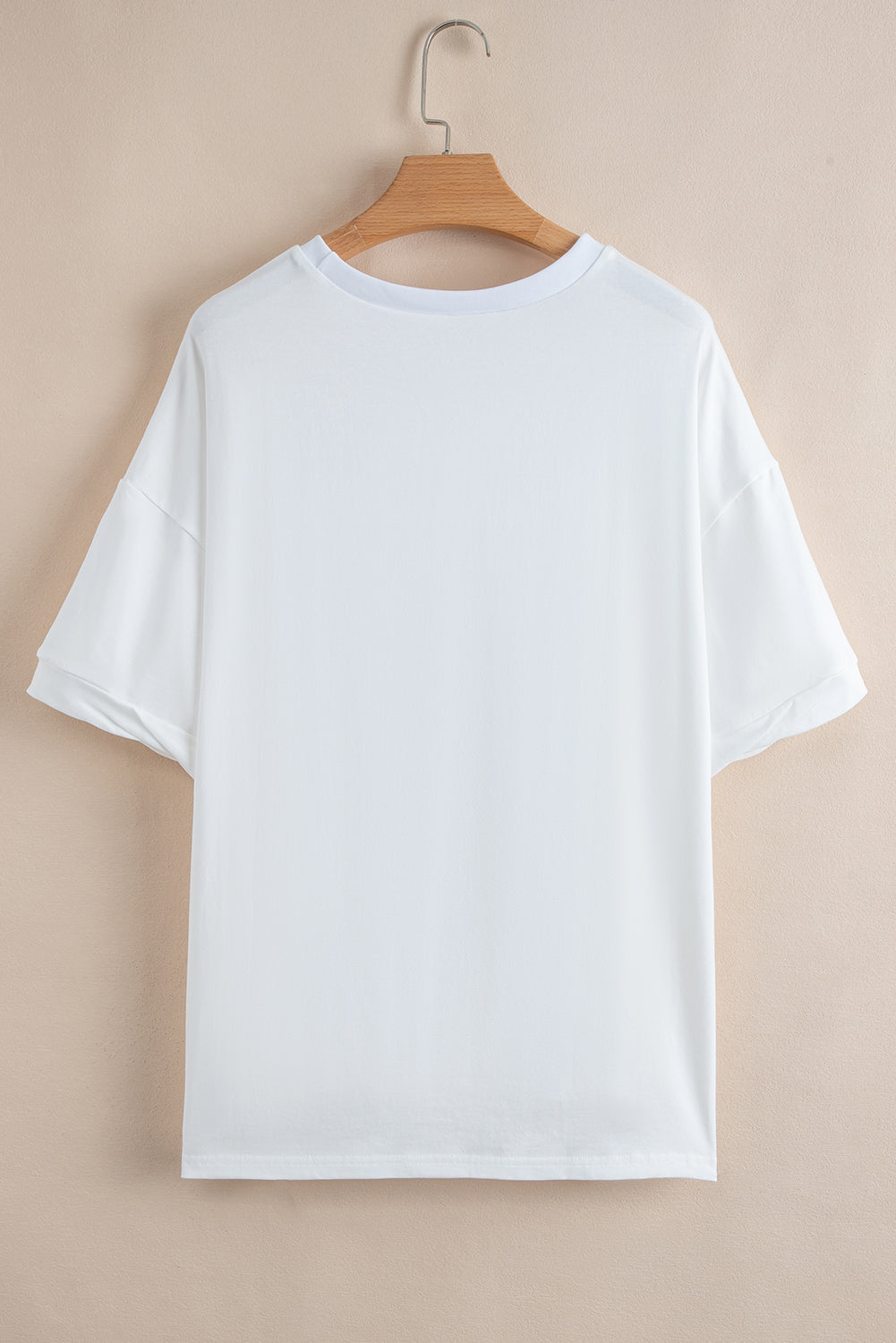 Myosotis Loose Half Sleeve Hi Low Hem T Shirt eAura