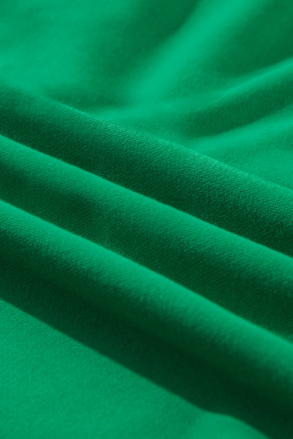 Dark Green Solid Classic Crewneck Pullover Sweatshirt eAura