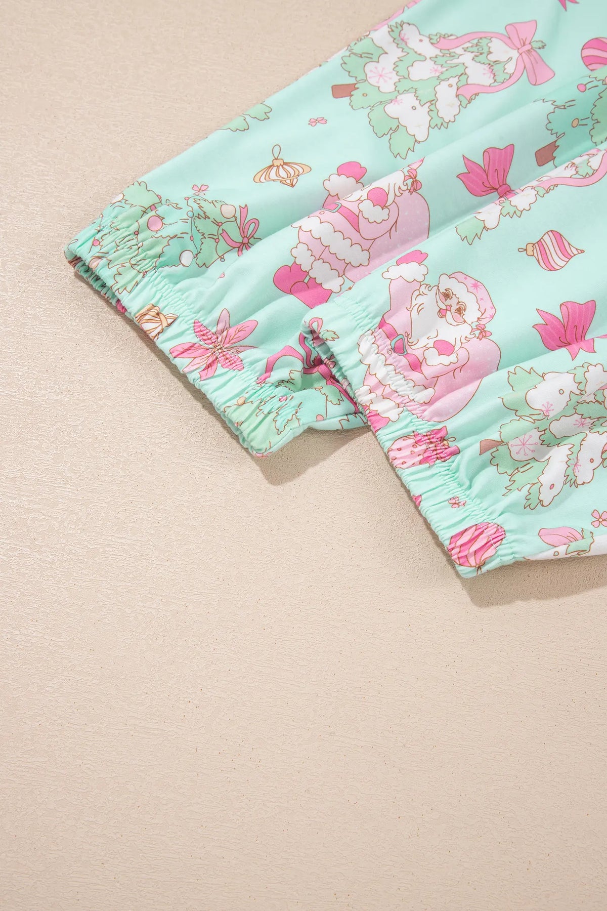 Two-Piece Lounge Set Long Sleeve Abstract Print
