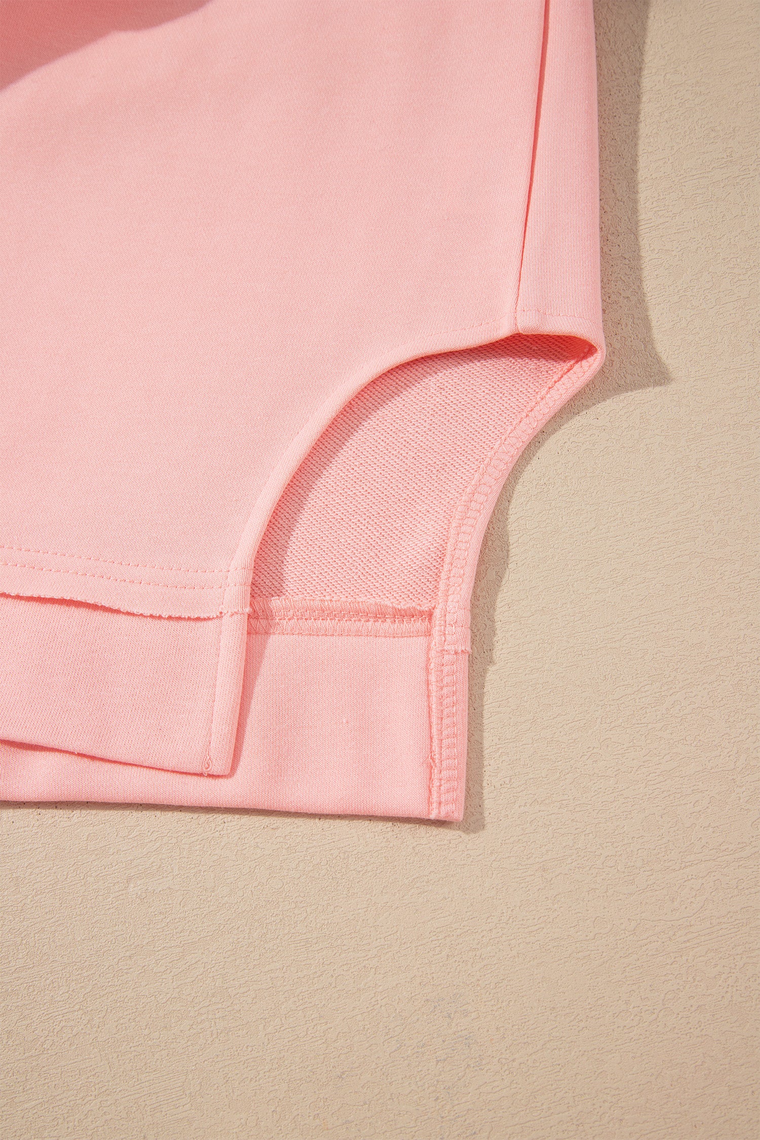 Colorblock Striped Patchwork Long Sleeve Round Neck Blouse – Pink