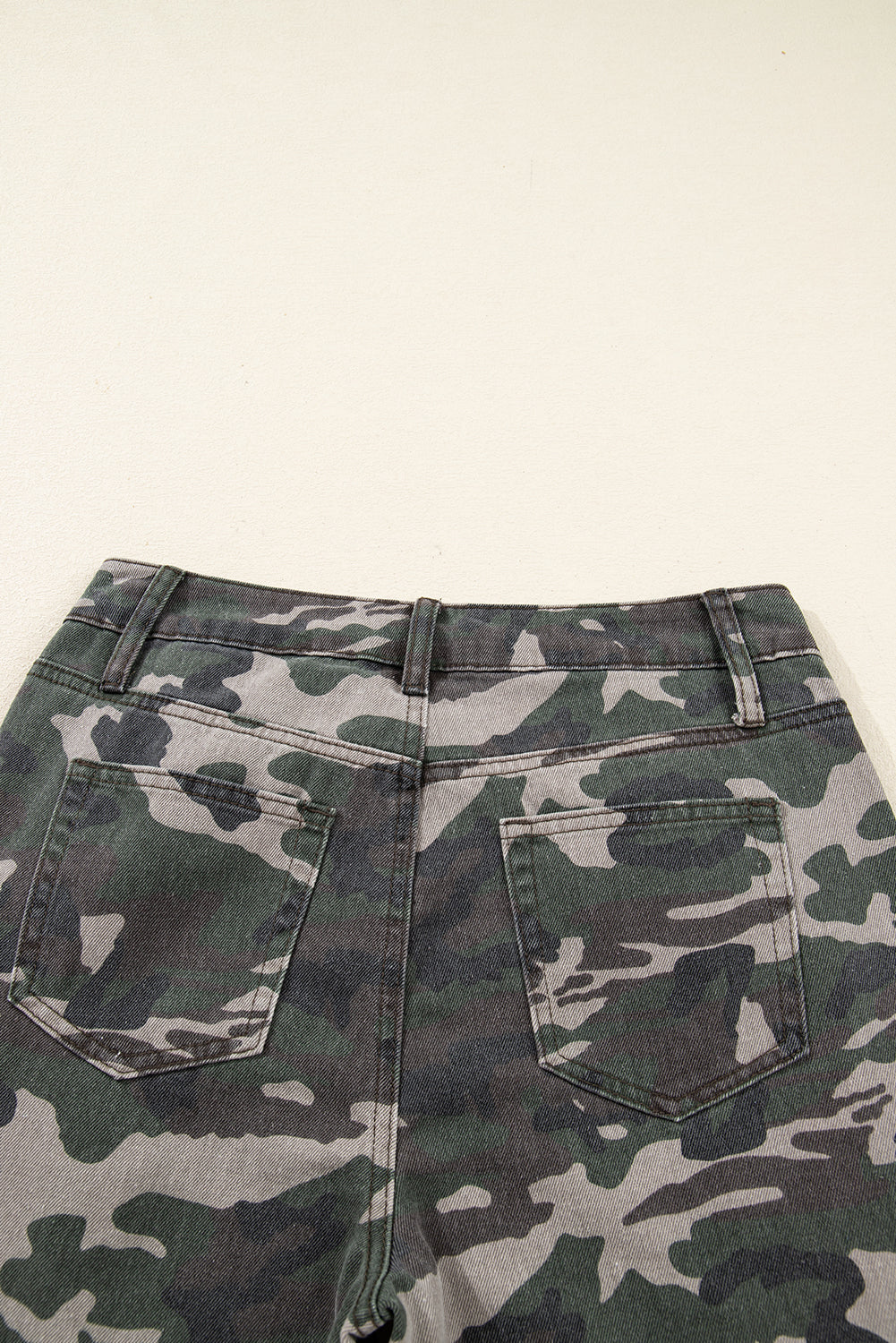 Camo Cargo Wide Leg Jeans - eAura