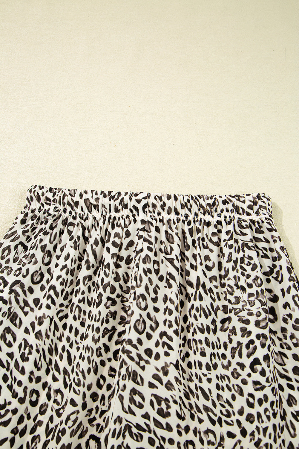 Leopard Drawstring Elastic Waistband Loose Pants - eAura