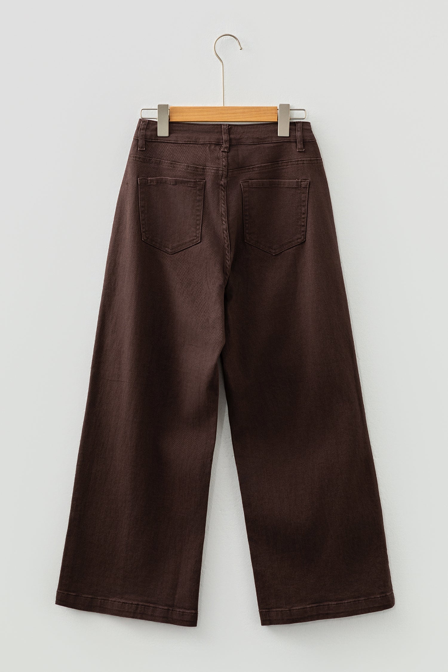 Seamed Center Wide Leg Cropped Jeans - Bottoms/Jeans