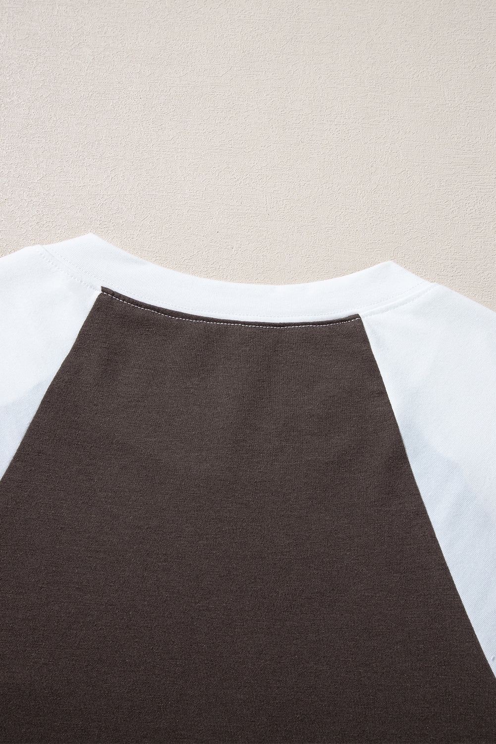 Brown Western Yeehaw Graphic Vintage Raglan Long Sleeve Top - eAura