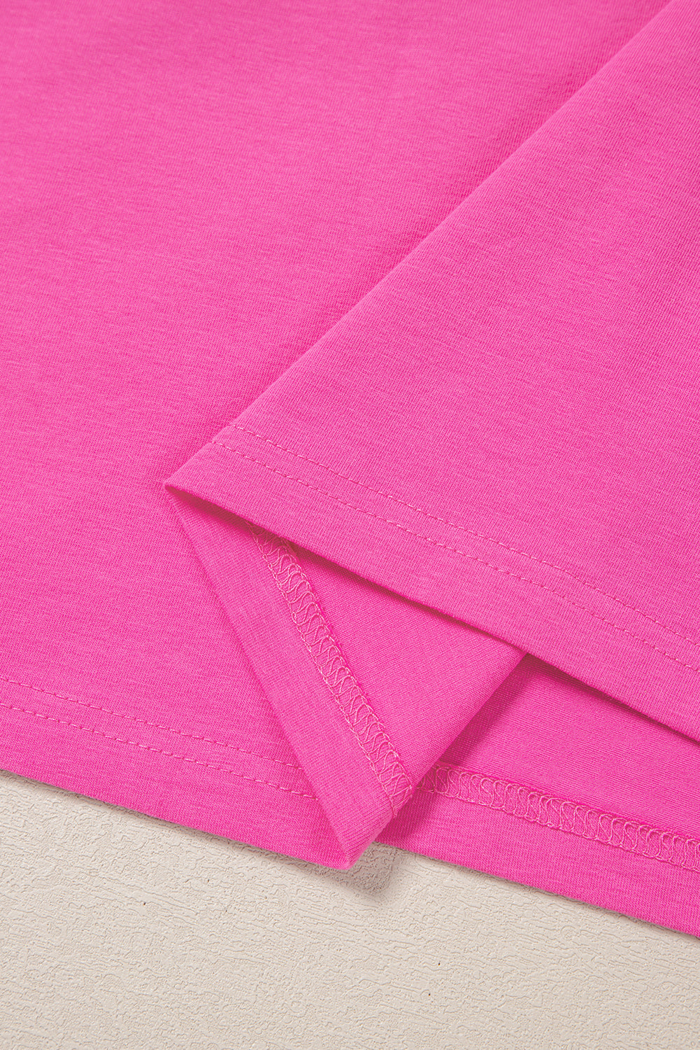 Pink Contrast Trim Collared Split Neck Short Sleeve Plus Size Top BB Fashion Outlet