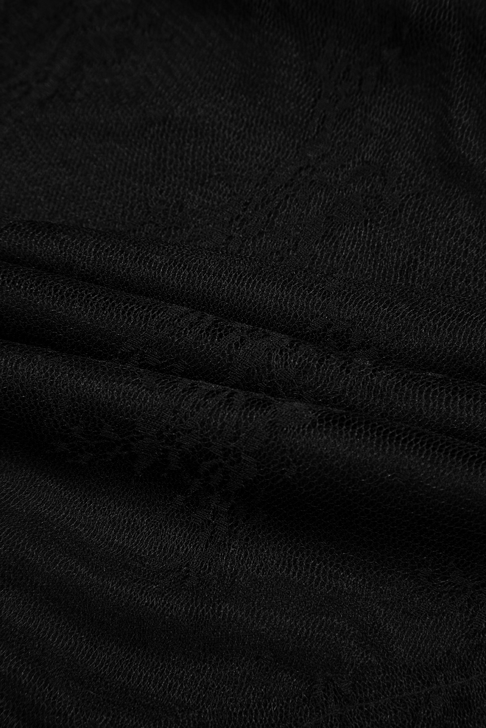 Black Lace Cascading Tiered High Waist Maxi Skirt - eAura