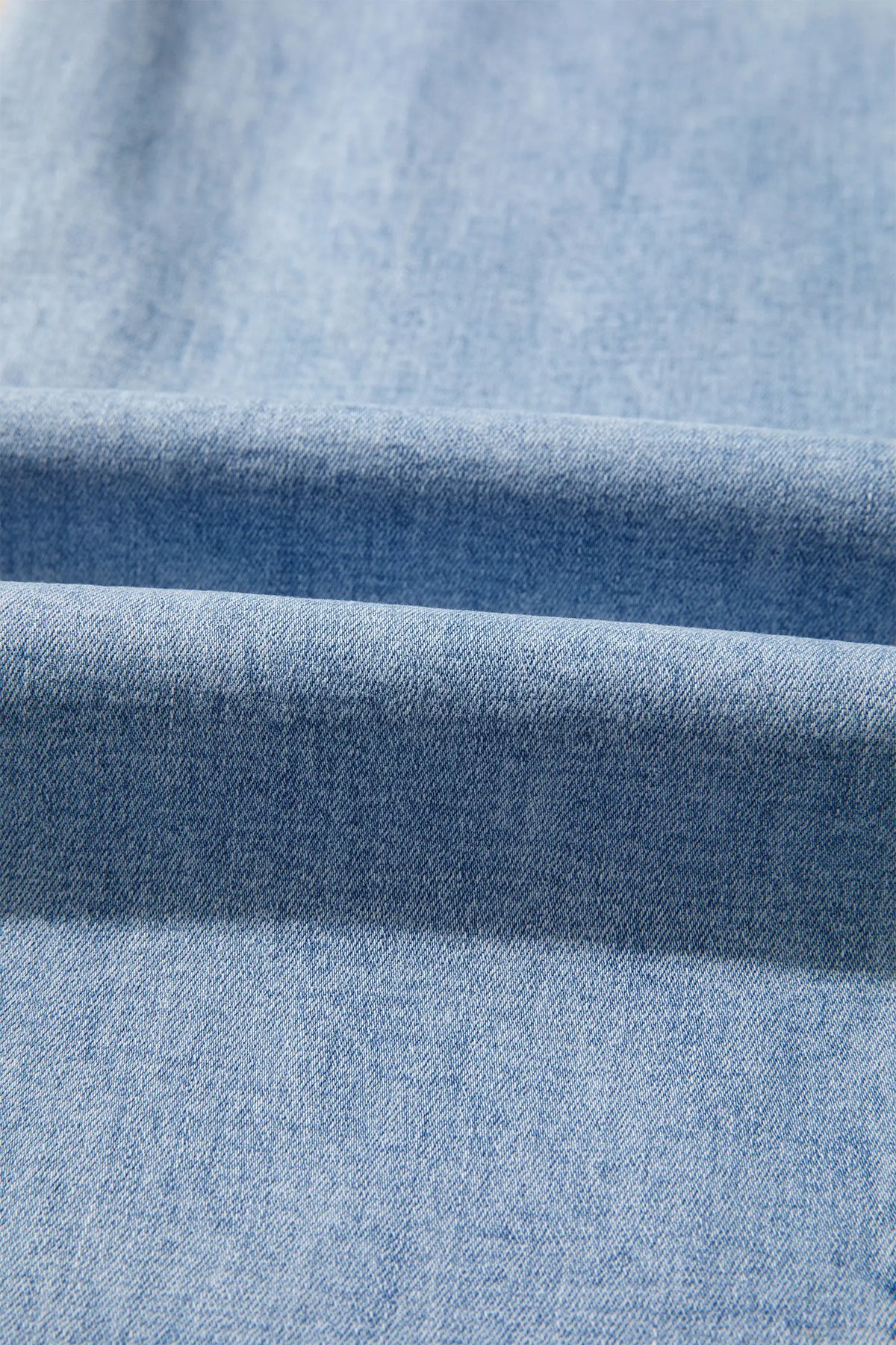 Raw Hem Turnup Loose Ankle-length Jeans – Sail Blue