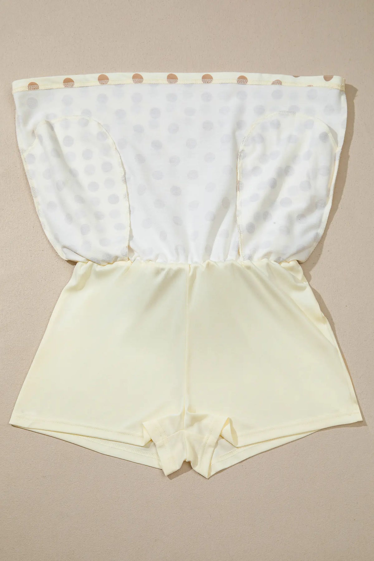 Polka Dot Hooded Long Sleeve Top Casual Mini Skort Set – Khaki