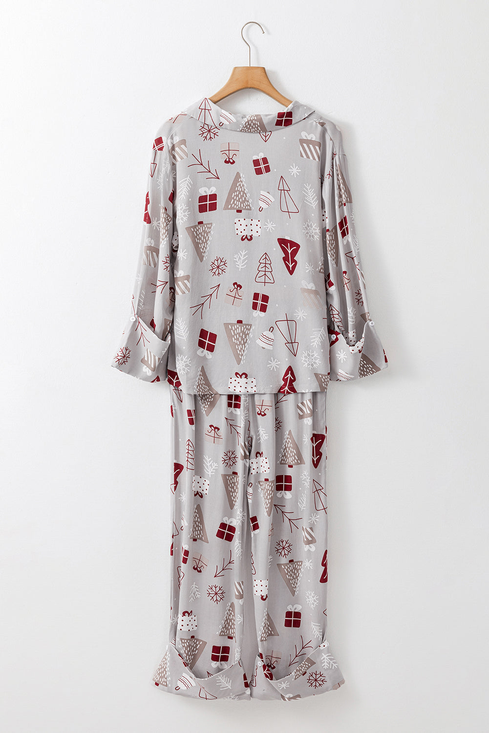 Christmas Print Shirt Pyjama Set eAura