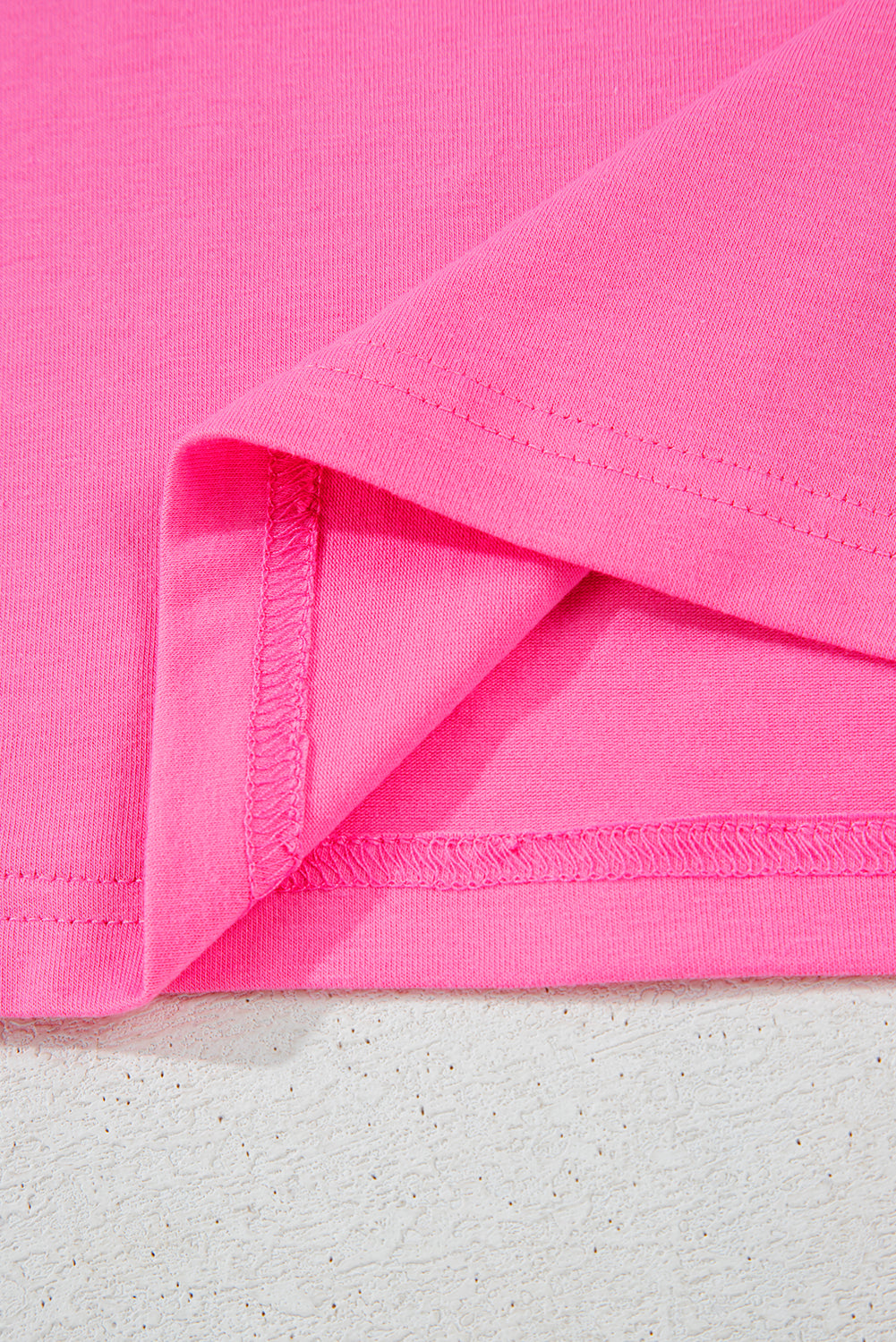 Bright Pink MAMA Letter Graphic Neon T Shirt eAura