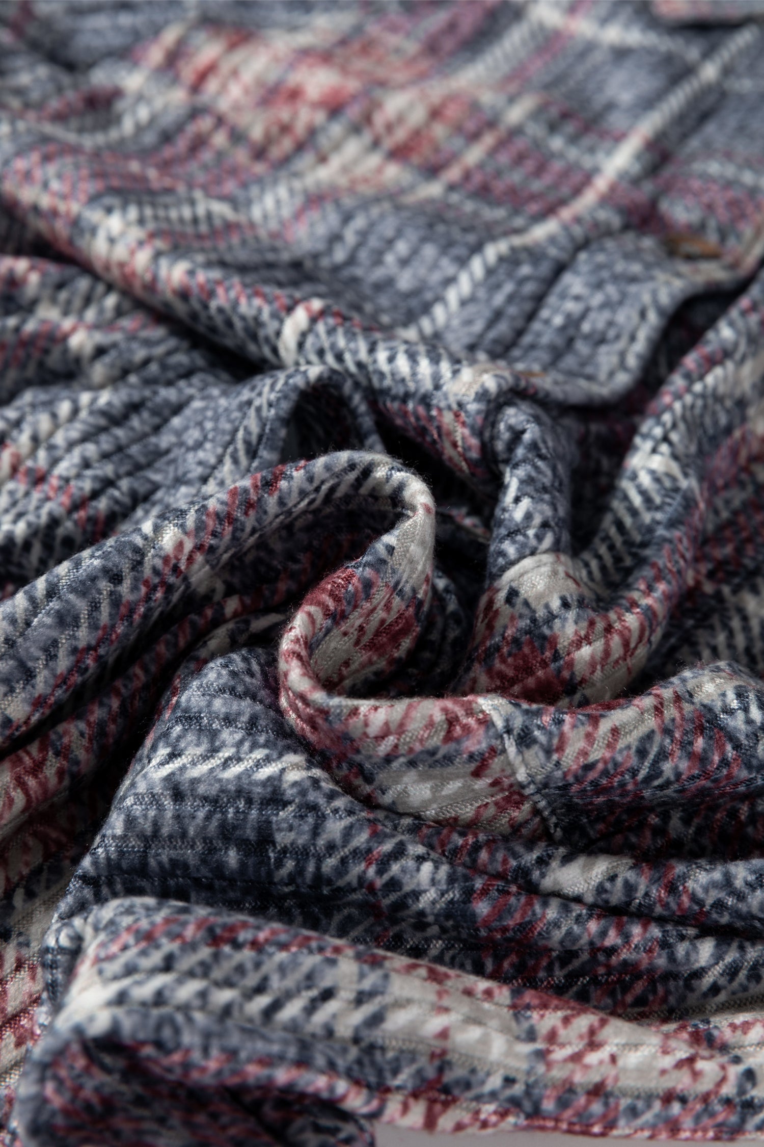 Multicolour Plaid Textured Chest Pocket Shirt - eAura