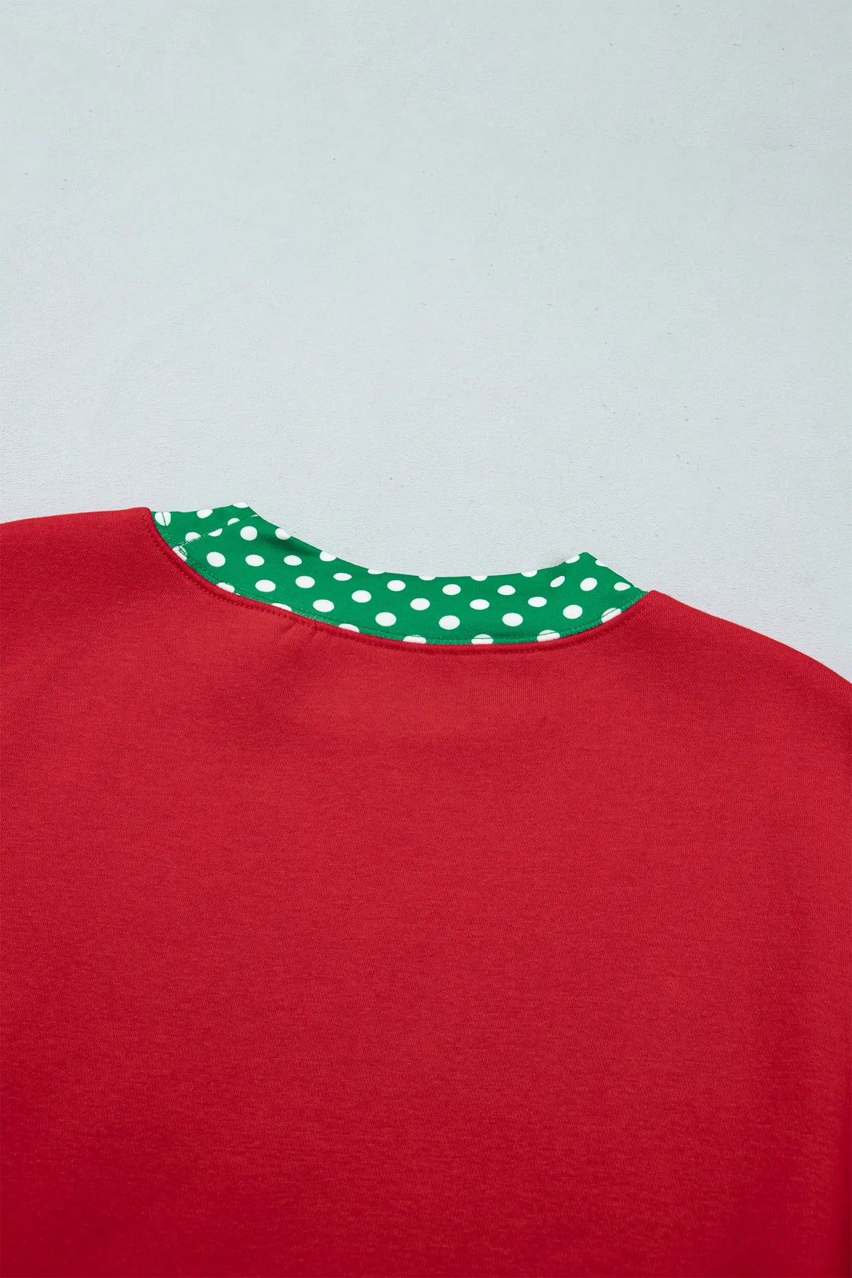 Gingham Trim Baggy Pullover 2pcs Short Set – Fiery Red