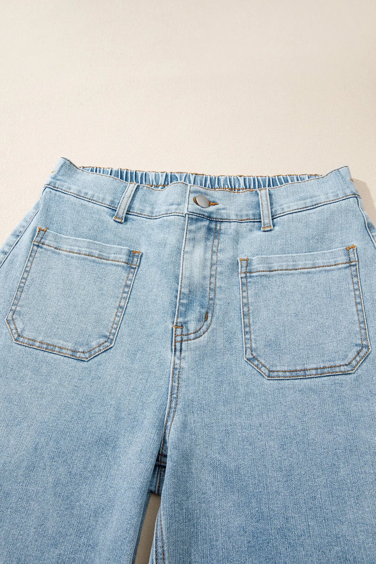 Solid Full-Length Regular Pocket Detail Wholesale Denim Jeans – Beau Blue
