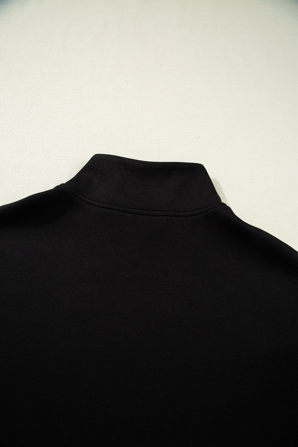 Black Contrast Zipped Collared T Shirt and Short Co-ord Set eAura