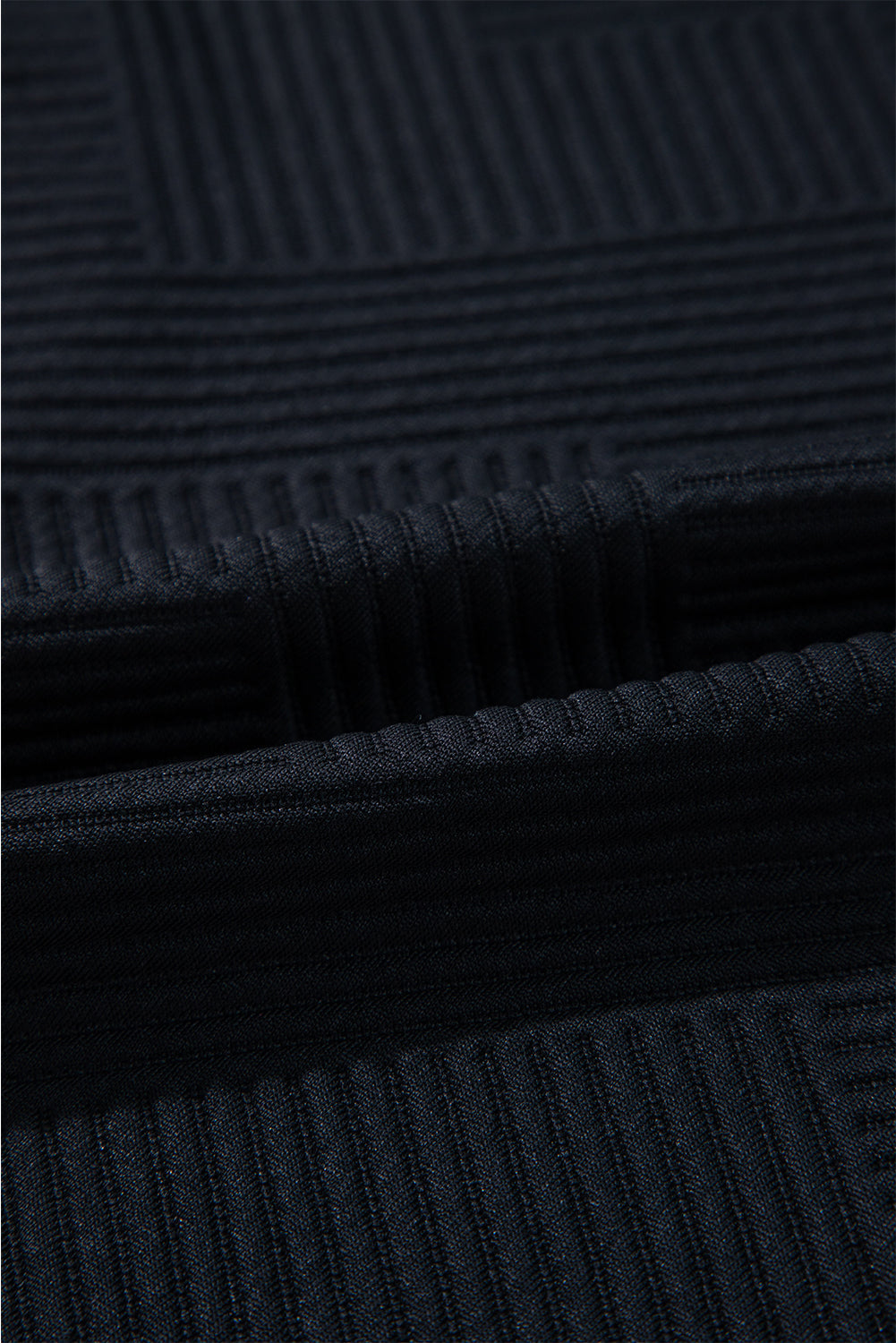 Textured Long Sleeve Shift Dress - Dresses/Mini Dresses