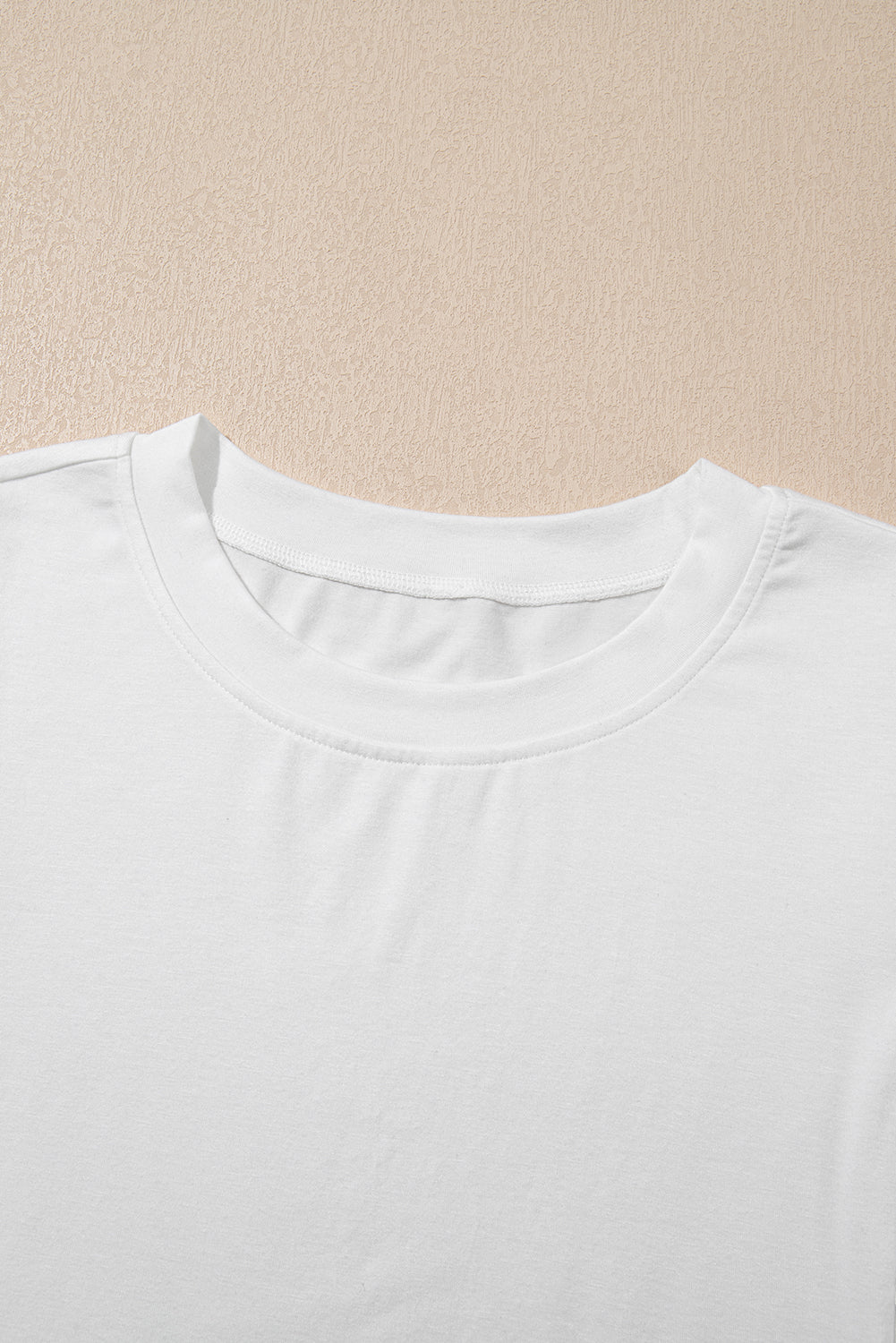 White Hollow Out Embroidered Short Sleeve O Neck Top eAura