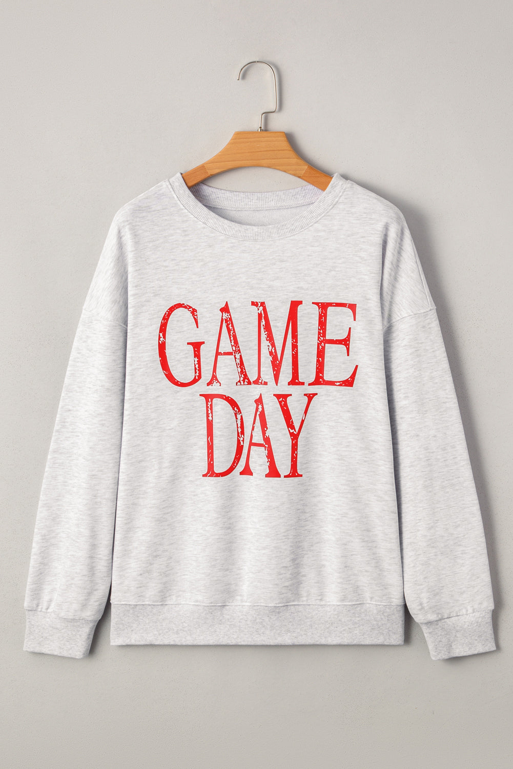 Vintage Washed GAME DAY Graphic Baggy Sweatshirt - eAura