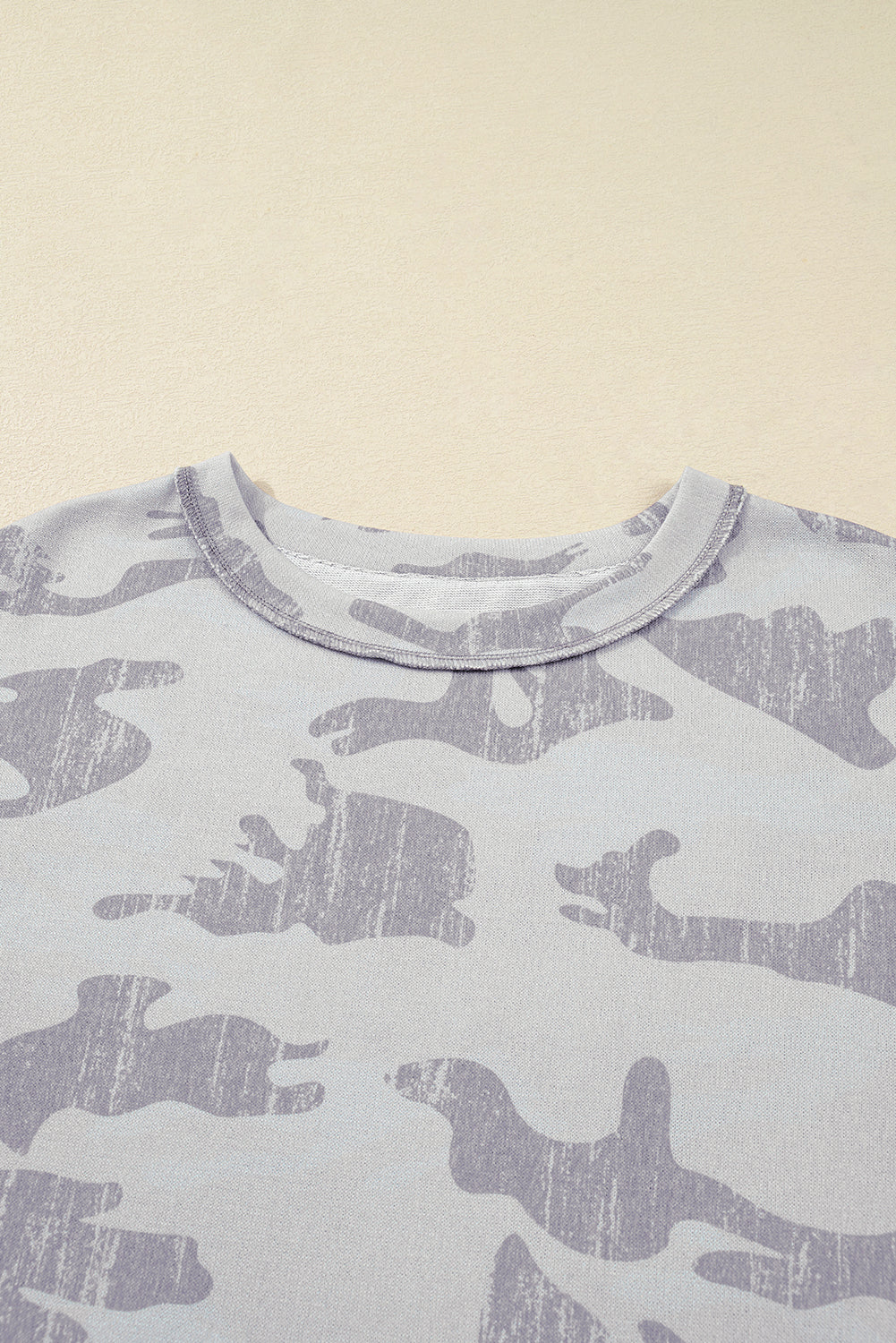 Multicolour Camouflage Print Plus Size Sweatshirt eAura