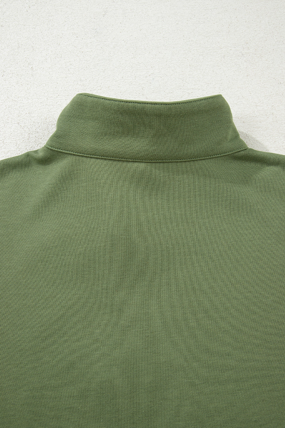 Contrast Striped Patchwork Zip Collar Pullover Sweatshirt eAura