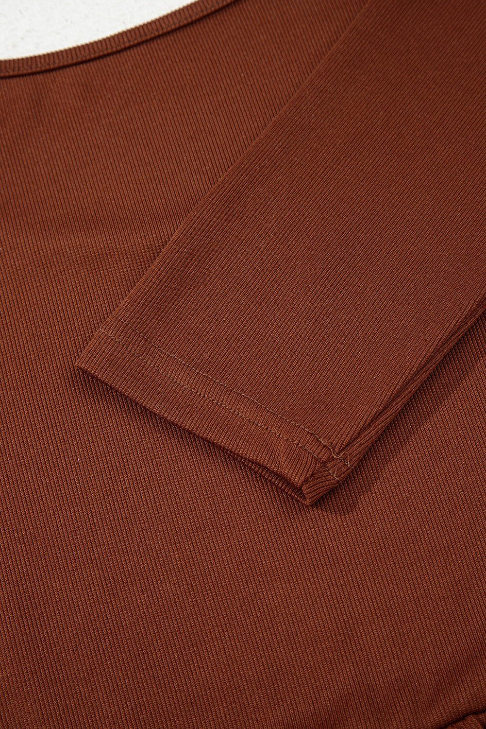 Rib Long Sleeve Mini Dress - eAura