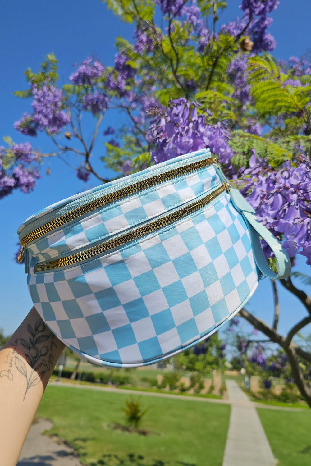 Print Wide Strap Large Crossbody Bag