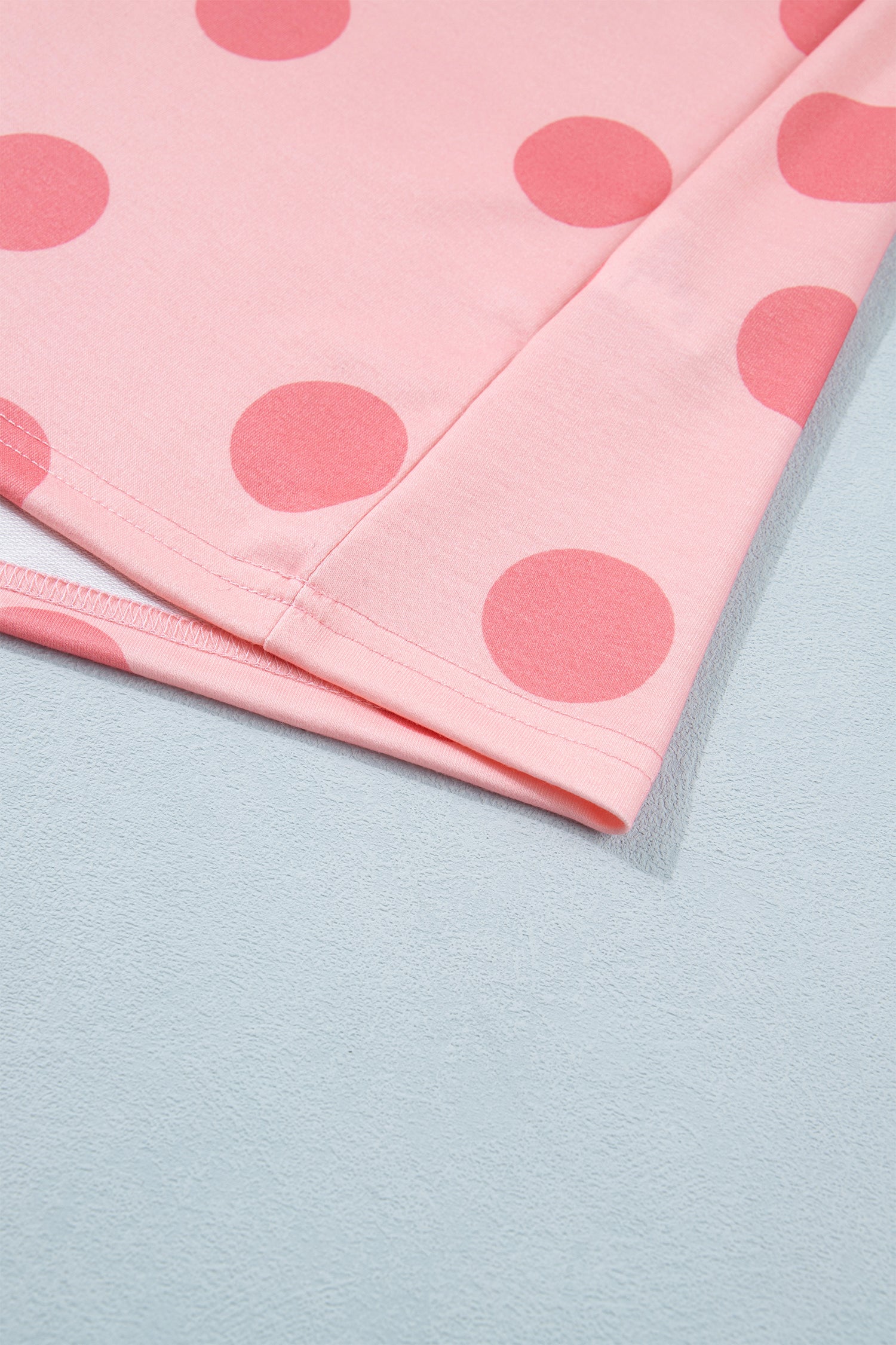 Polka Dot Short Sleeve Top Casual Skort 2pcs Outfit – White