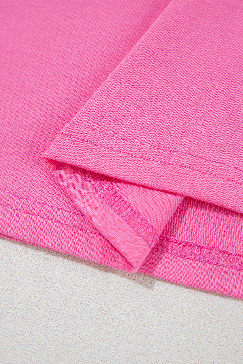 Bright Casual Plain Crew Neck Tee - eAura