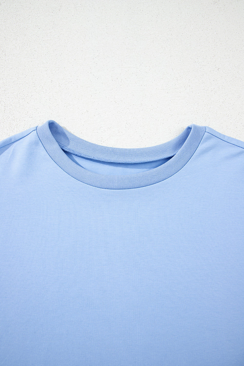 Myosotis Loose Half Sleeve Hi Low Hem T Shirt eAura