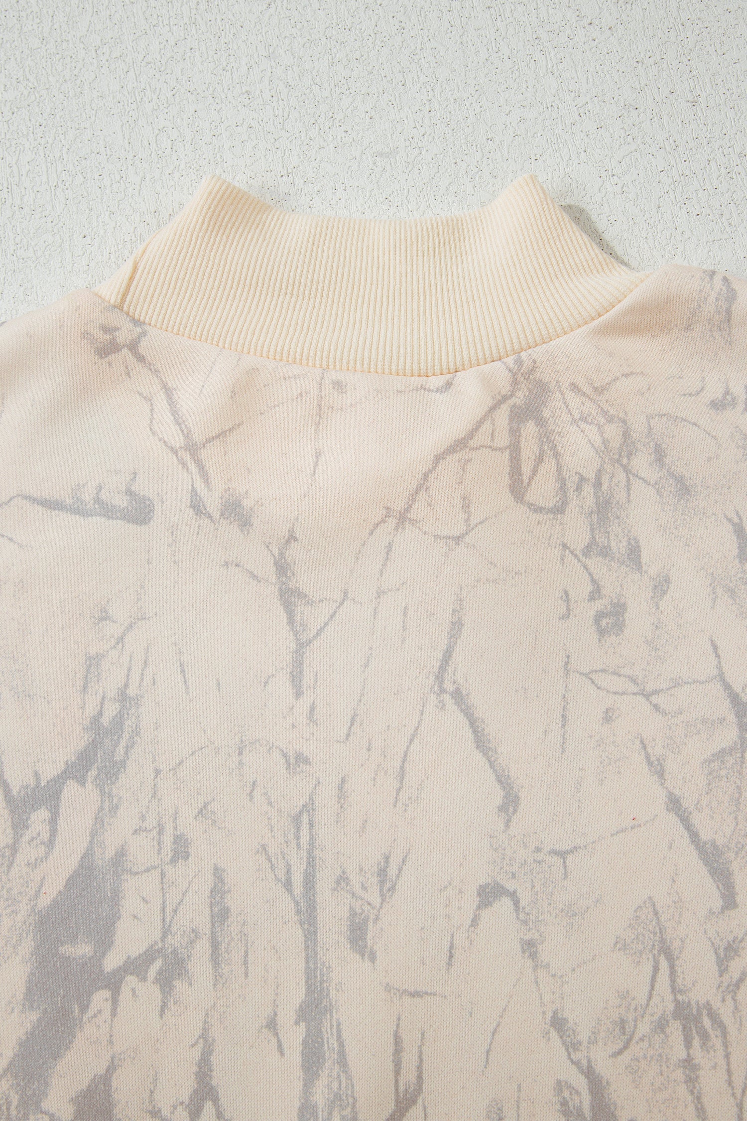 Camo Mock Neck Baggy Sweatshirt - Tops/Sweatshirts & Hoodies