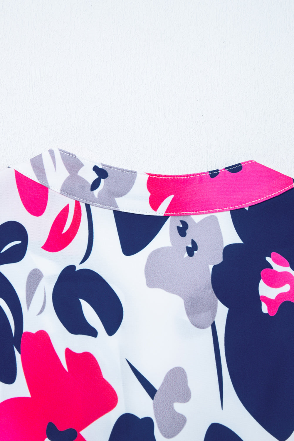 Floral Print Notched Neck Flutter Sleeve Mini Dress BB Fashion Outlet