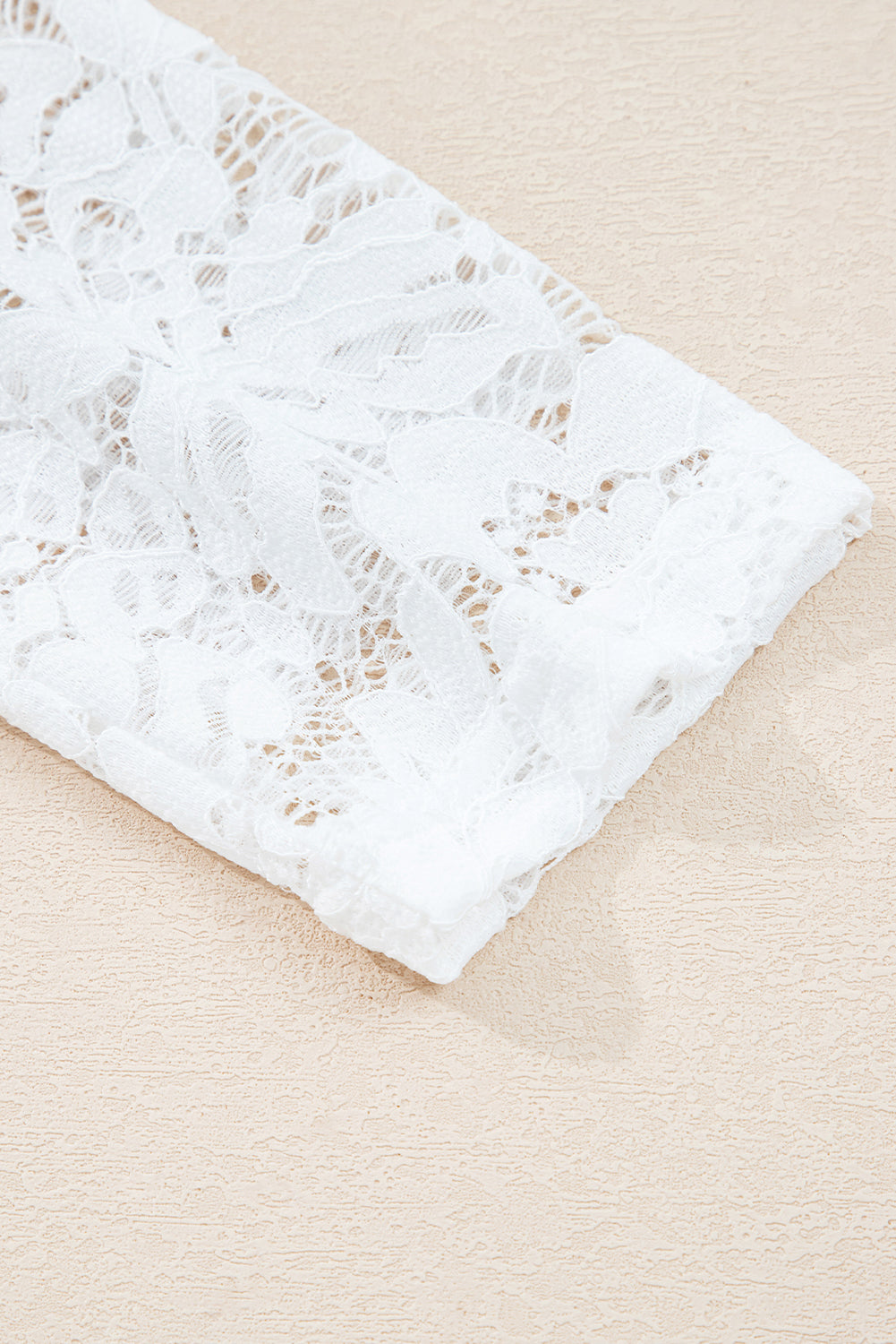 Lace Long Sleeve Insert Drop Shoulder Tee - eAura