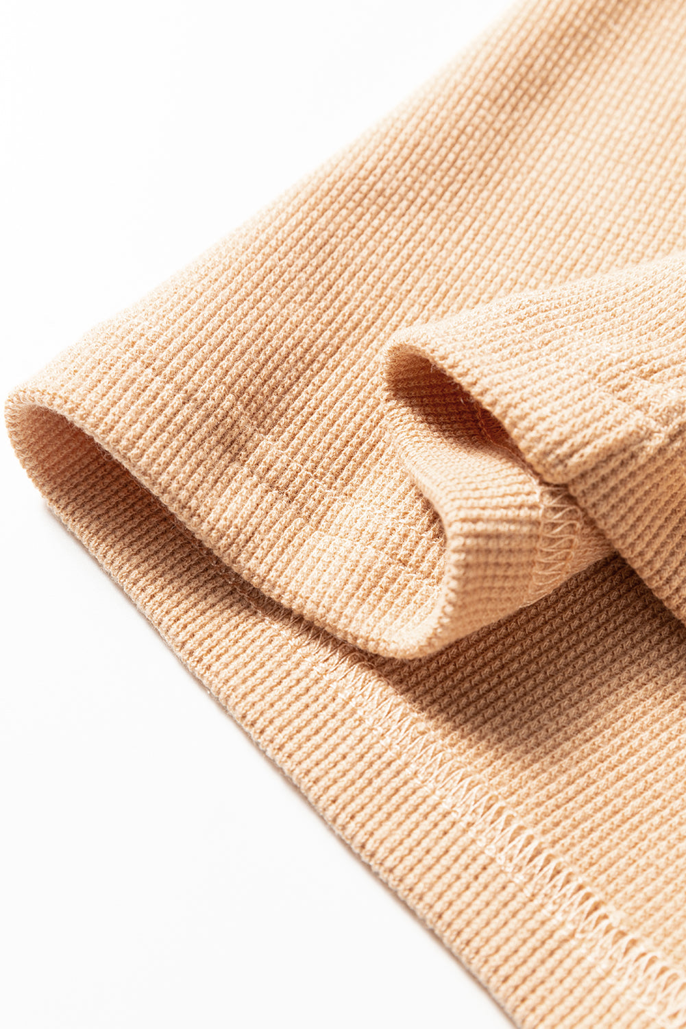 Textured Drop Shoulder Henley Top eAura