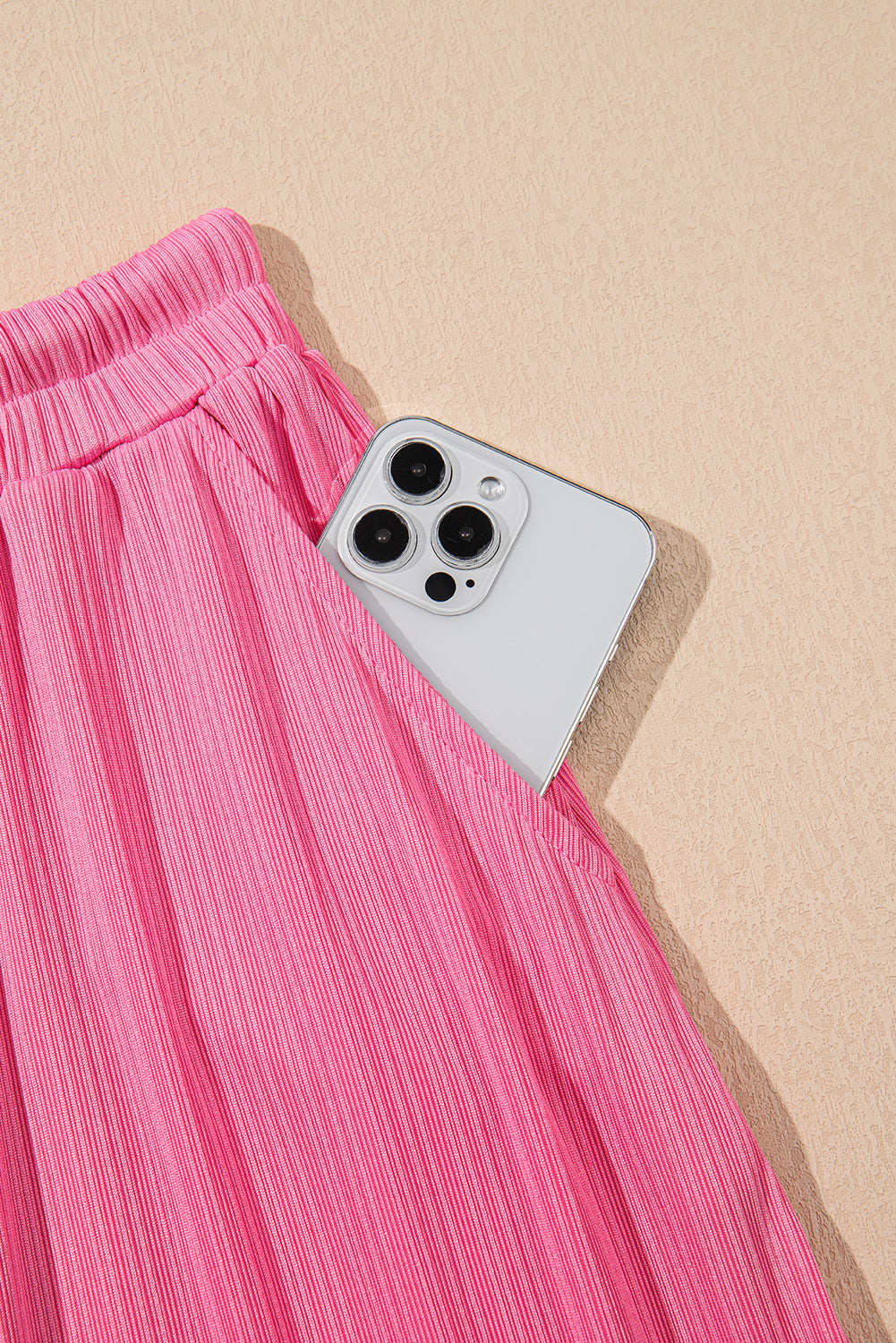 Bonbon Textured Ruffle Trim Crop Vest Lace-up Long Skirt Set Co-ord - eAura