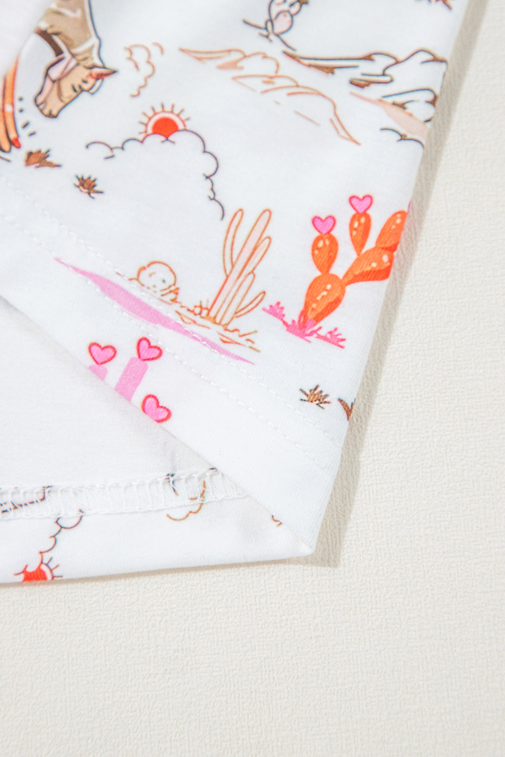 White Cowgirl Country Print Pyjamas Set eAura
