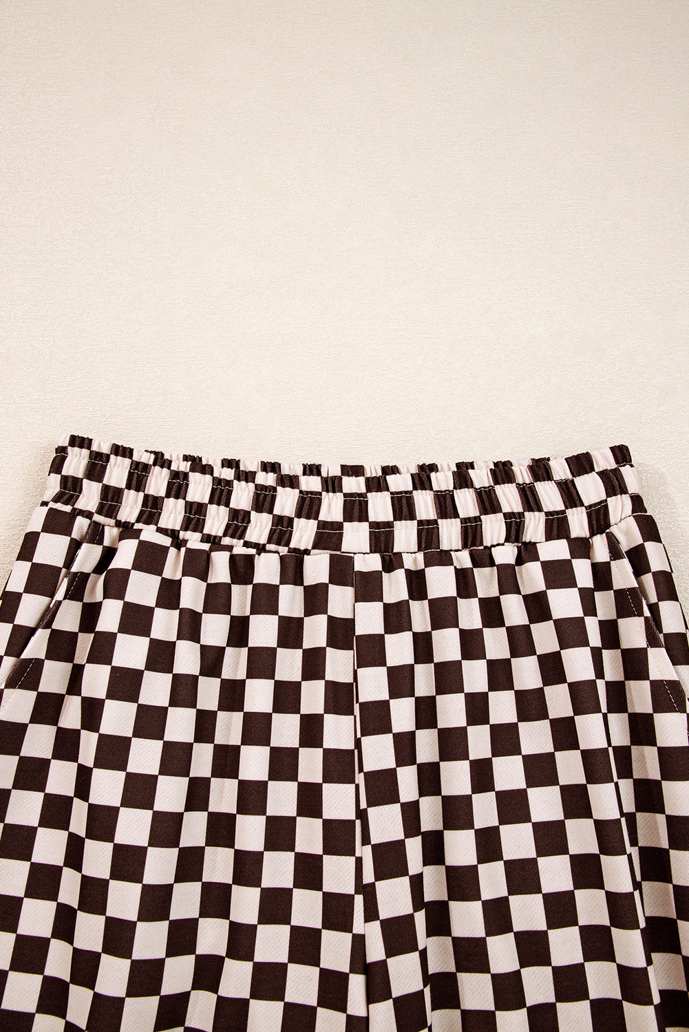 Black Checkered Co-ord Joggers Set eAura