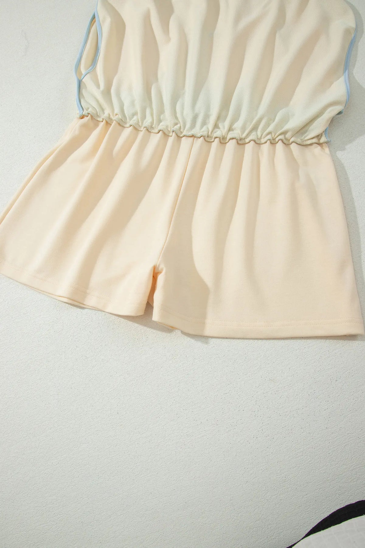 Apricot Colourblock Edge Drop Shoulder T Shirt and Skort 2Pcs Set – Beige