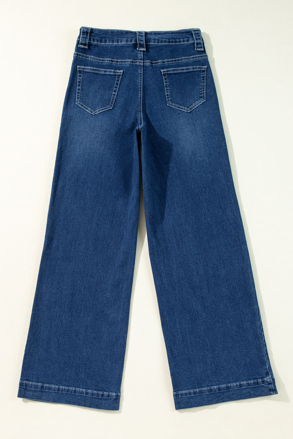 Sail Blue Wide Leg Pocketed High Waist Jeans Beagle Boutique Fashion Outlet