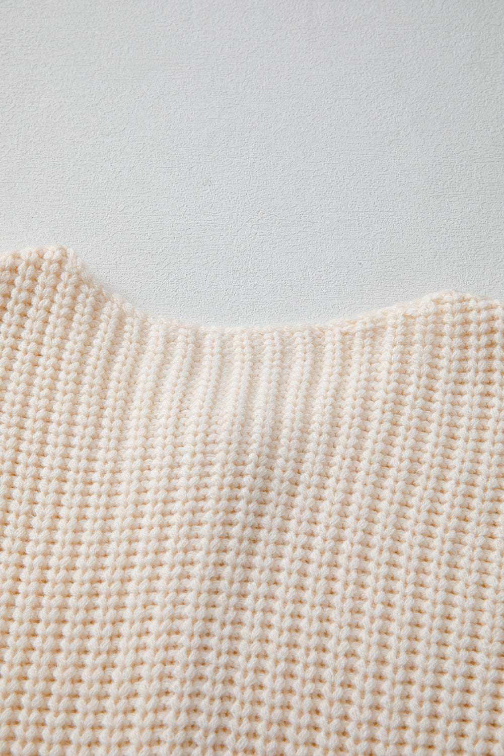 White Solid Textured Knit Side Pockets Buttoned Sweater Vest eAura