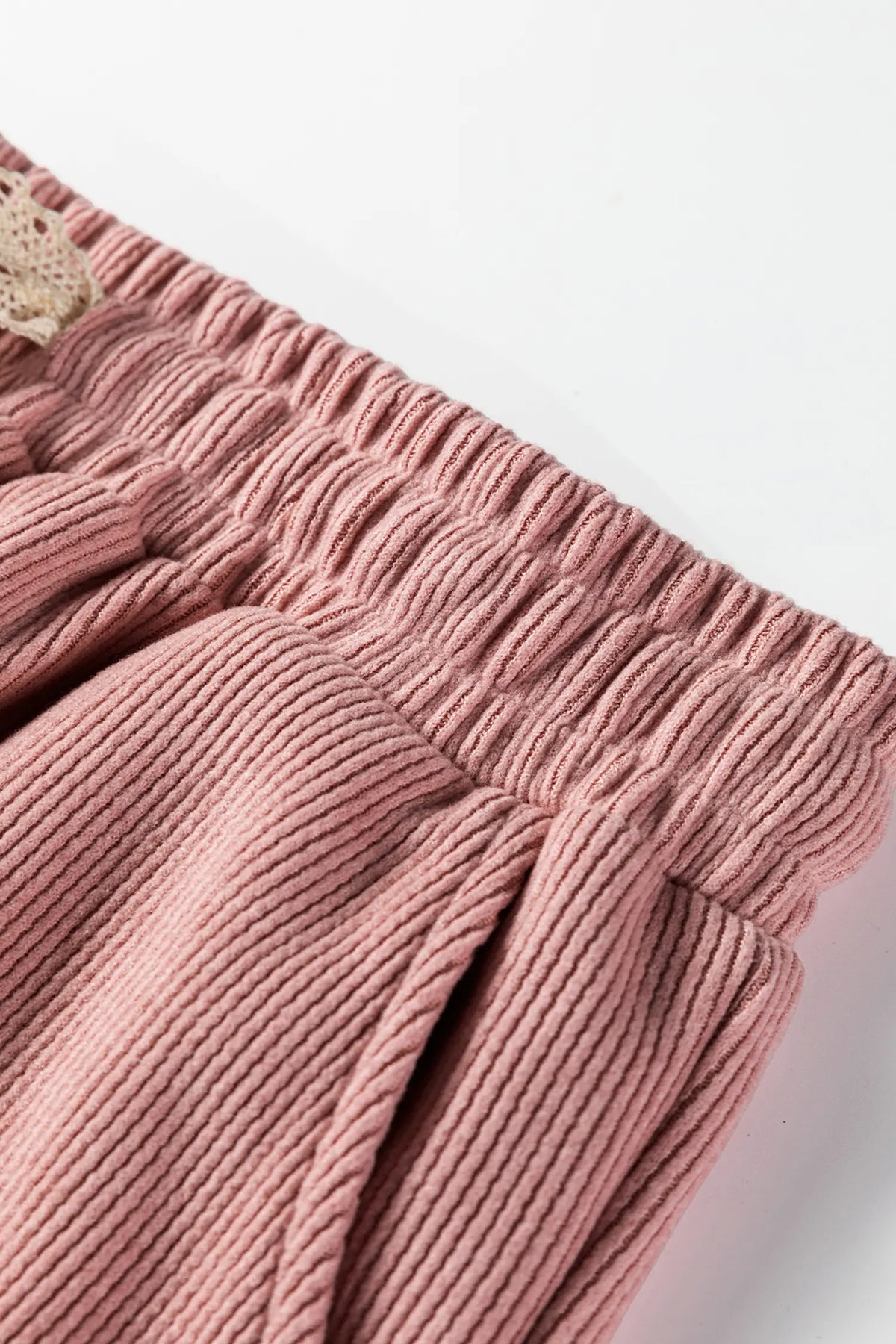 Pullover Hoodie and High Waist Bottoms Soft Cord Co-ord Set